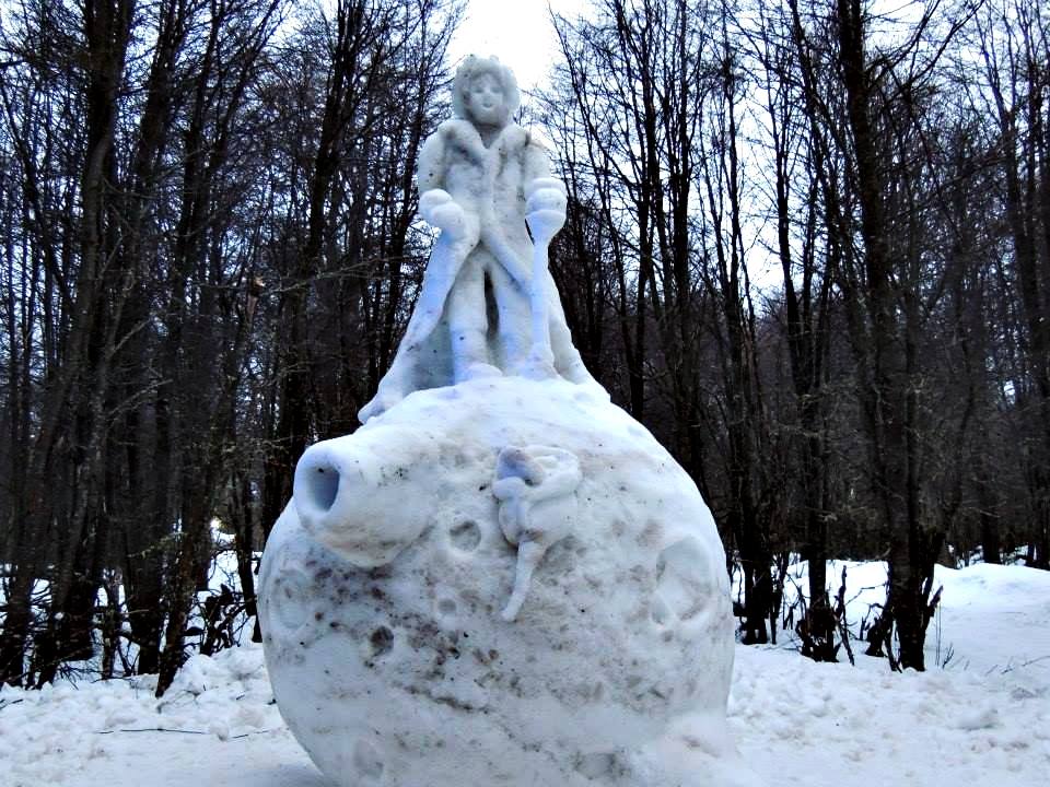 escultura nieve