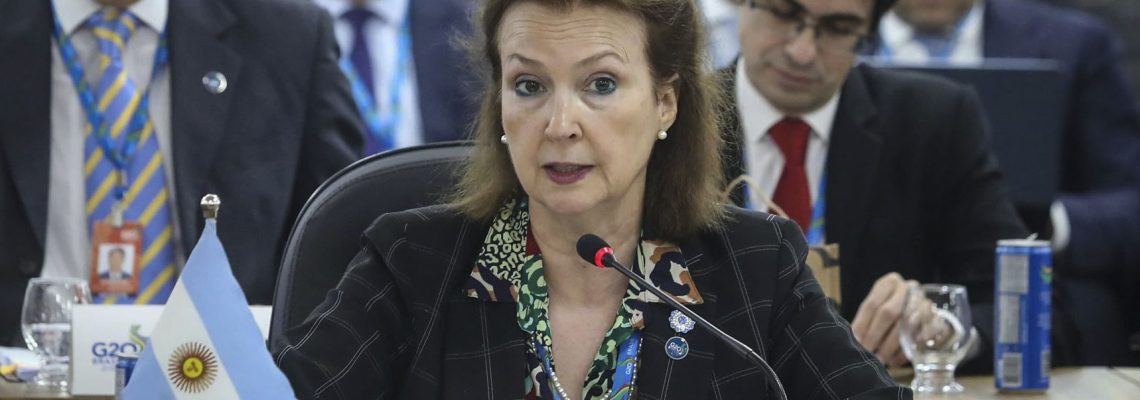 NOTICIAS ARGENTINAS
BAIRES, OCTUBRE 30:El 
presidente Javier Milei echó 
esta tarde a la canciller Diana 
Mondino por el voto argentino 
en la ONU en contra del embargo 
de Estados Unidos a Cuba.FOTO 
NA