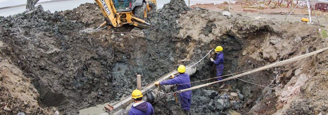 Sello Fueguino | Comenzó la obra para mejorar el servicio de agua ...